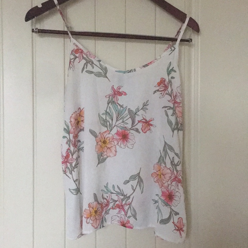 Cream Floral Print Blouse Forever 21